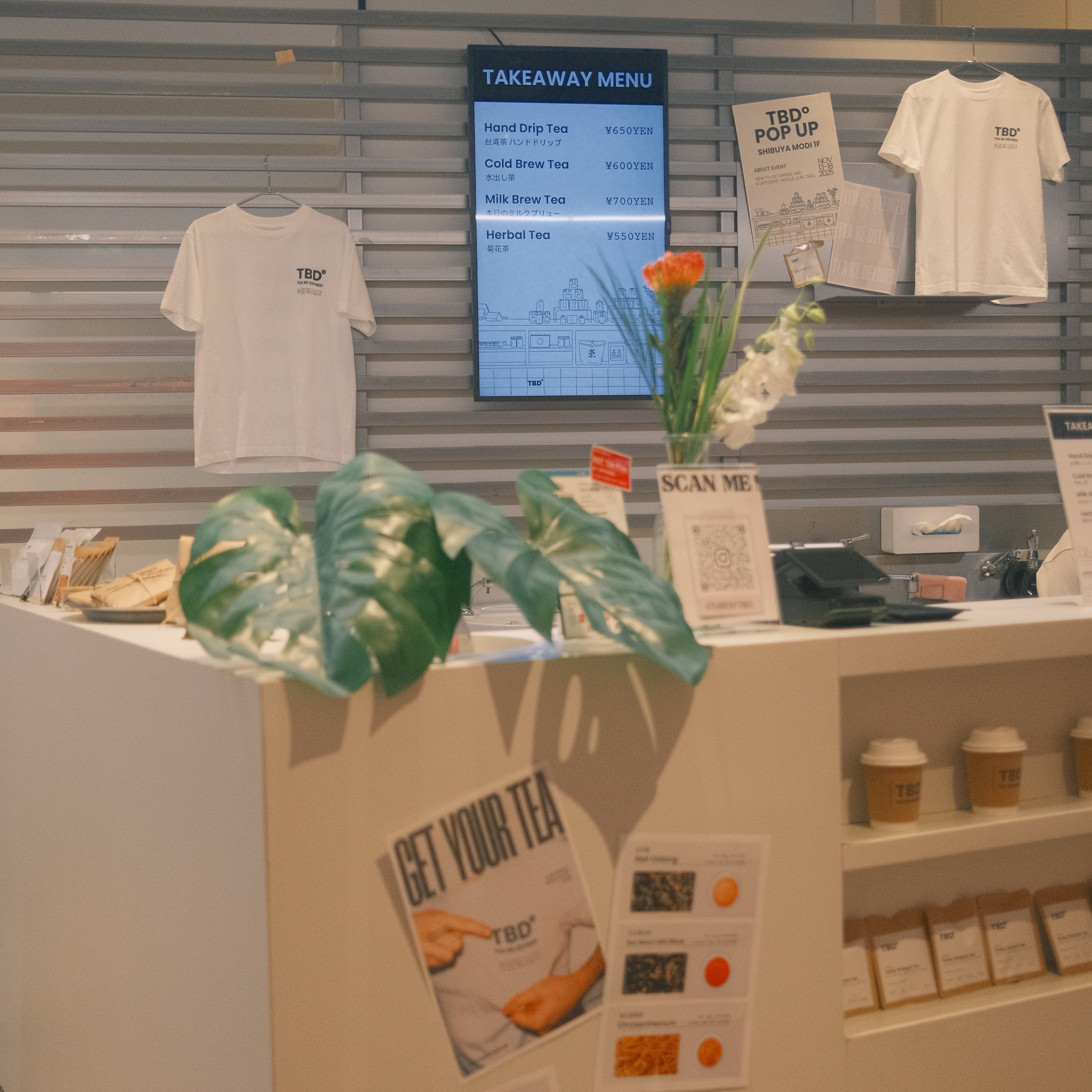 TBD first pop up store in Shibuya Modi